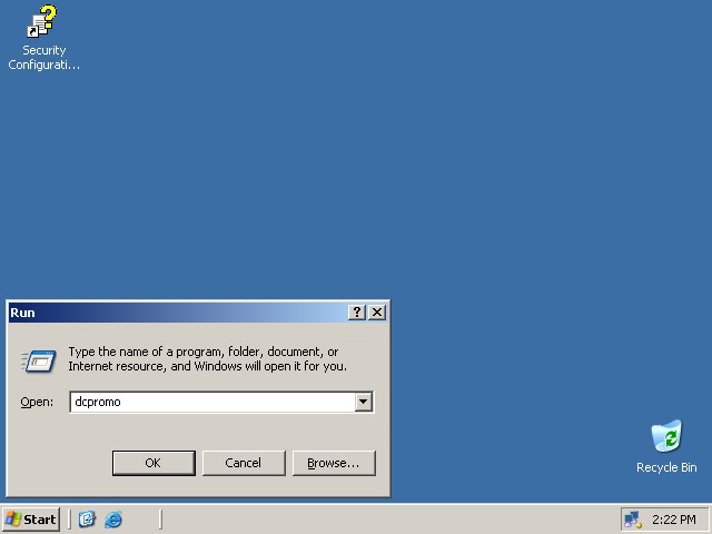 Windows Server 2003 r2. Dcpromo на nt4.