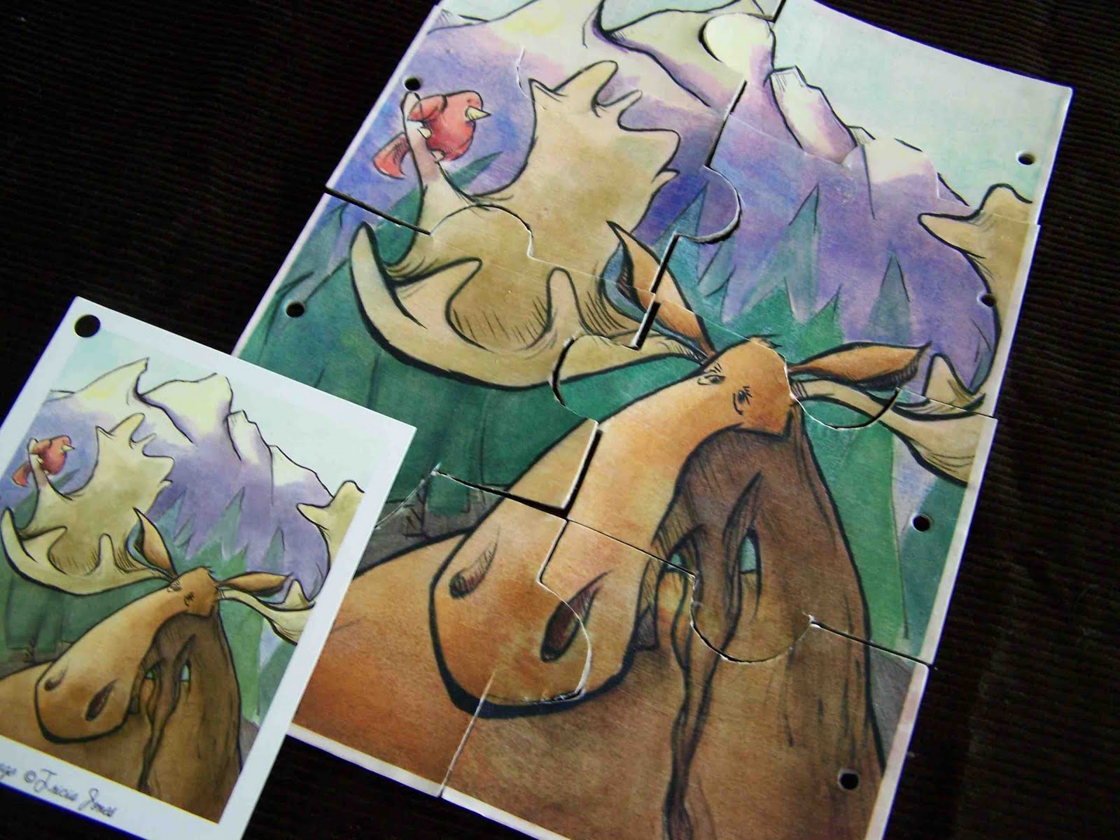 Made by Me. Shared with you. How to make a Mod Podged Puzzle