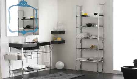 revista populares: Baños modernos en blanco y negro