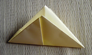 stamping rika: origami ship - schiff falten - bootje plooien