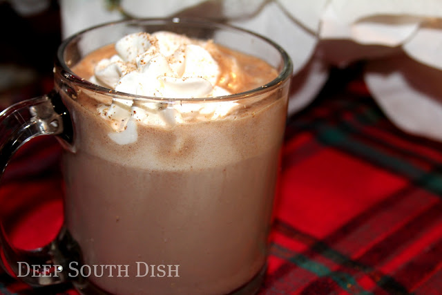Spiked and Spiced Hot Chocolate A cup of hot chocolate, spiked with Kahlua if you like, and spiced with cinnamon, nutmeg and cayenne.