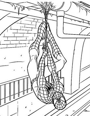 Spiderman Coloring Sheets on Coloring  Spiderman Coloring Pages