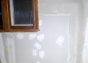 Drywall repair - BEFORE