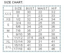 Love Size Chart