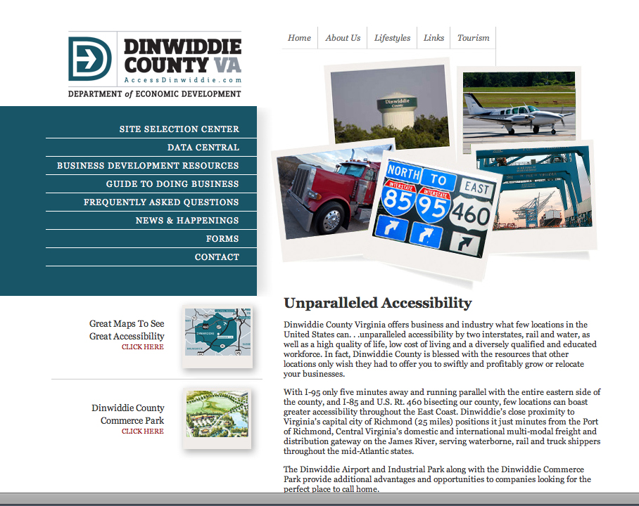 Hall+Partners Communication Architects Dinwiddie County New Logo & 