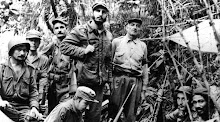 Fidel e guerrilheiros do Movimento 26 de Julho em Sierra Maestra-Cuba