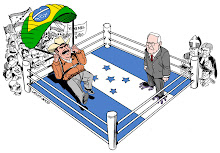 Manuel Zelaya chega em Honduras, por Carlos Latuff
