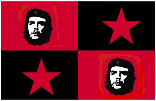 Red Stars Flag 100% Polyester, Bright Colors