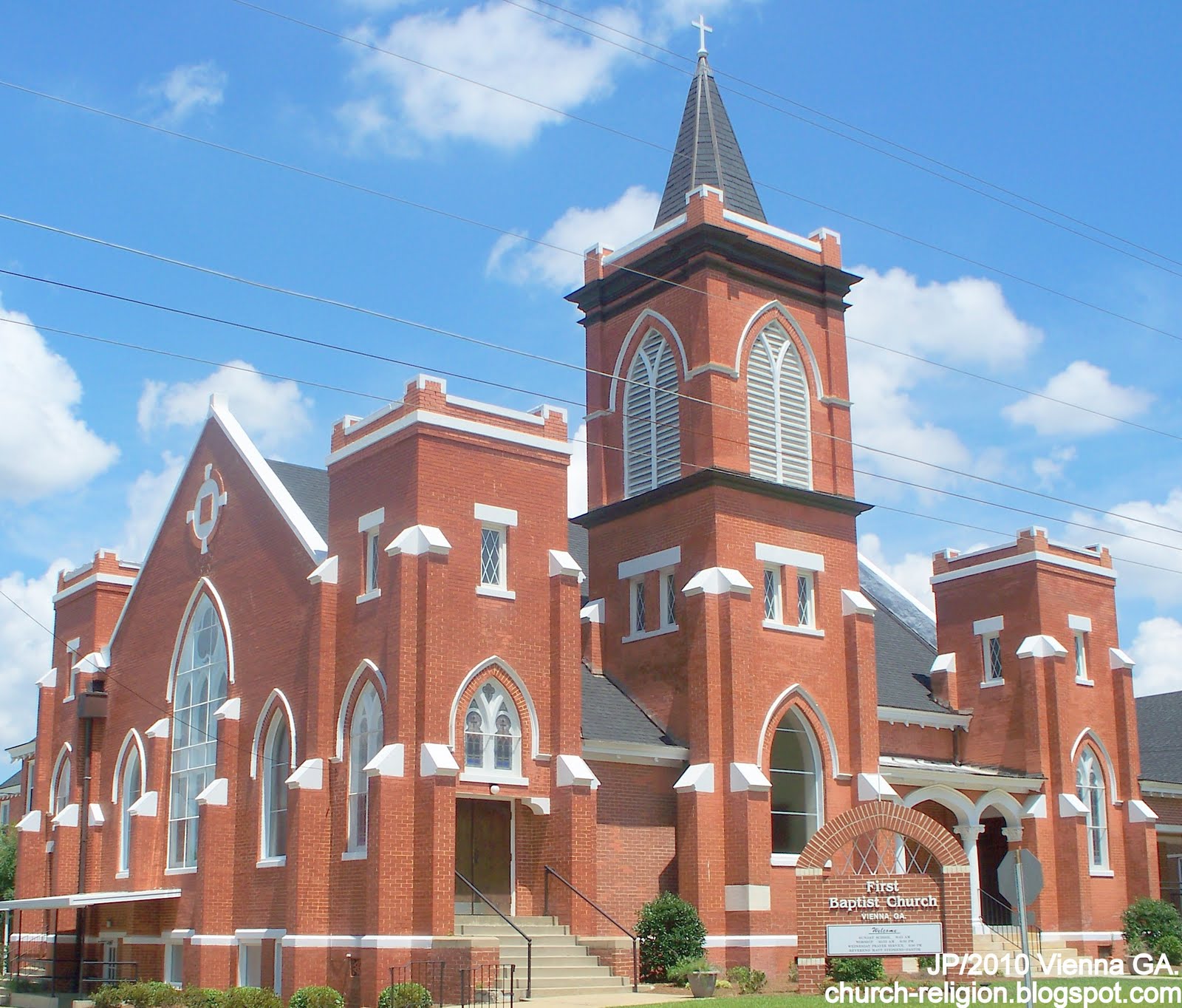 GA. FL. AL. CHURCH First Baptist Catholic Methodist Presbyterian