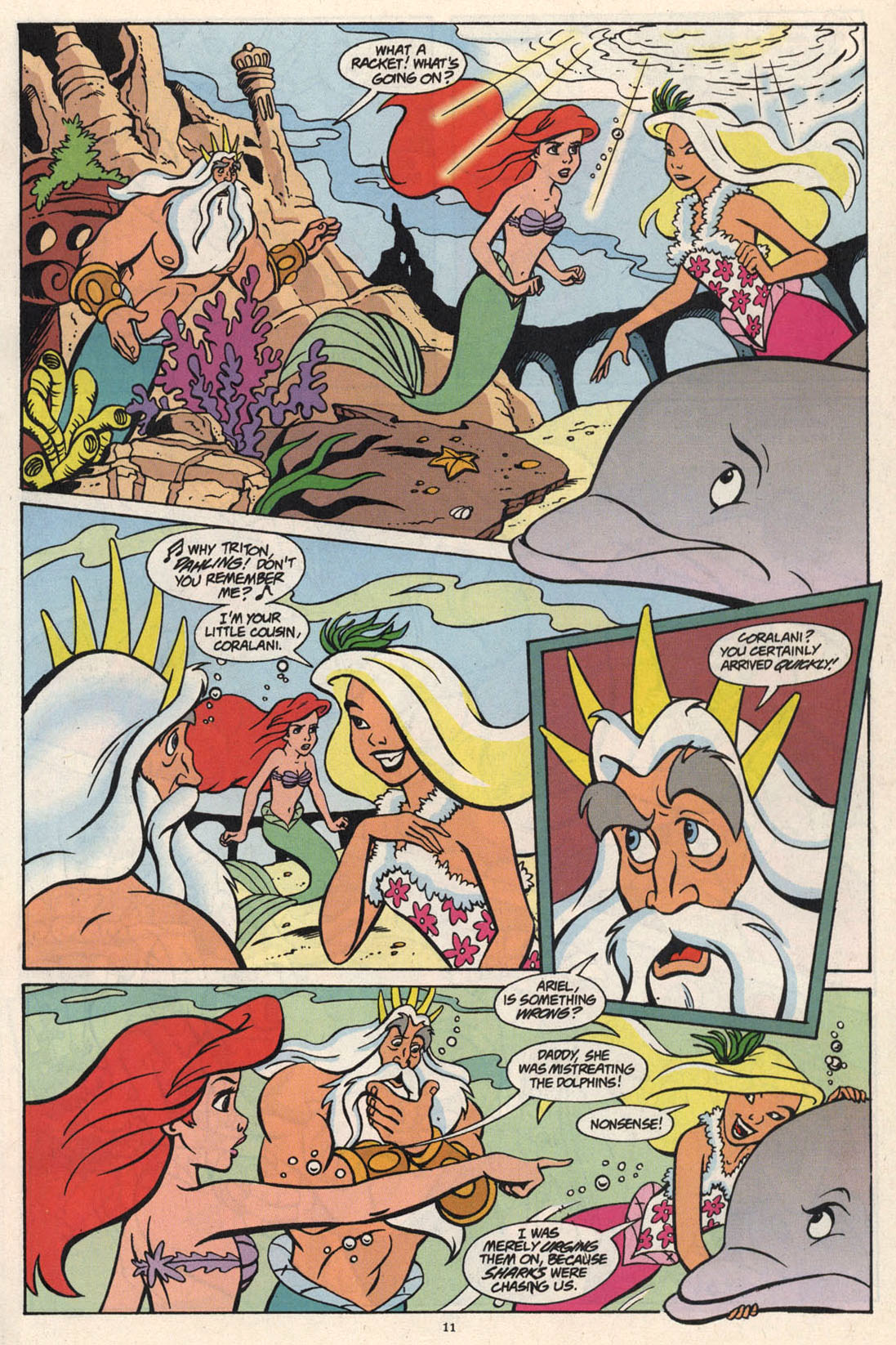 Read online Disney's The Little Mermaid comic -  Issue #11 - 12