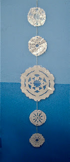 Use Your Coloured Pencils: Snowflake Mobiles