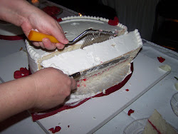 cake cut business cutting weddings serving guide easy knife down instructions strip then side optional comb