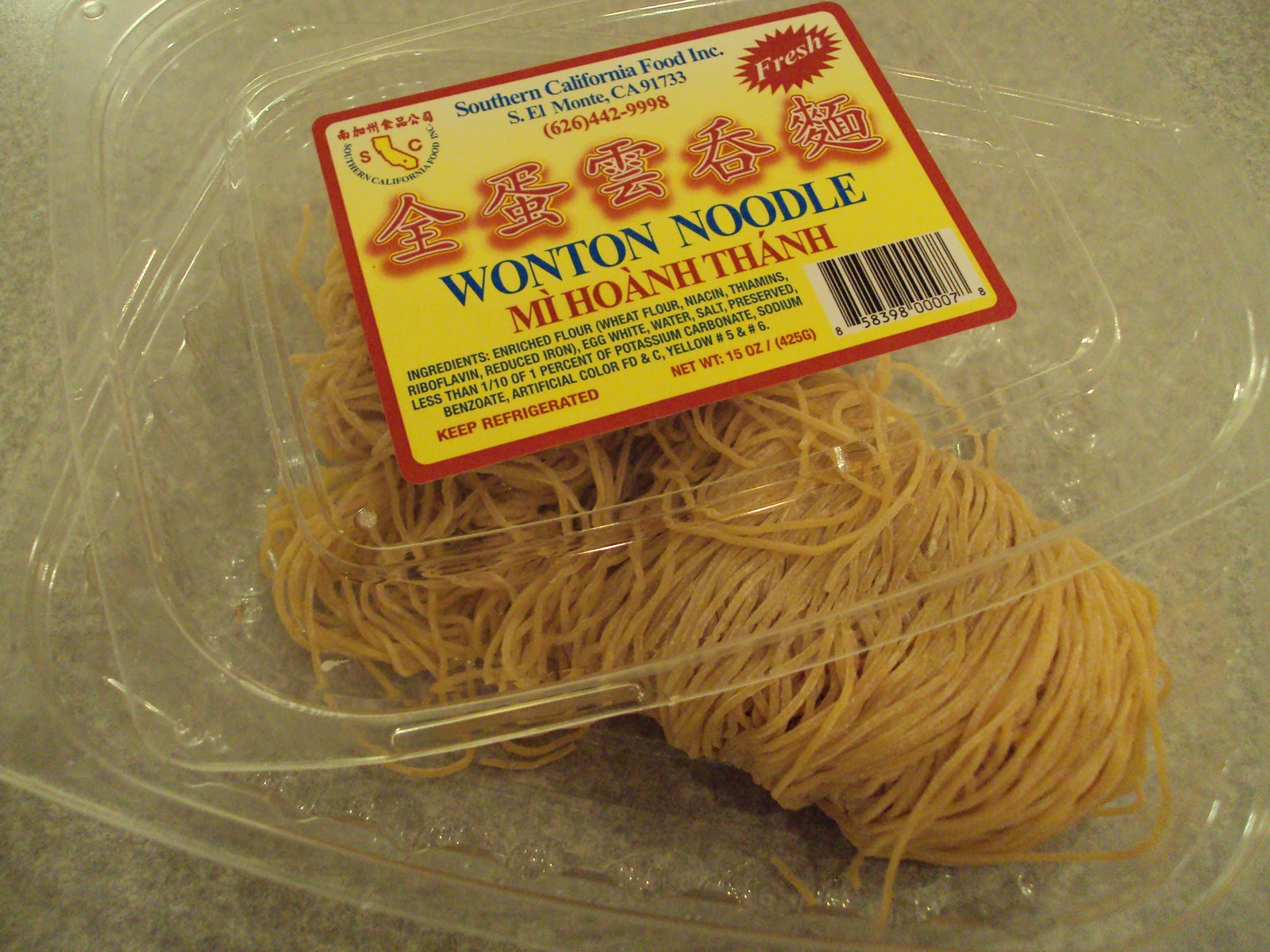 KoLo Mee (Egg Noodles) with Chai Siew