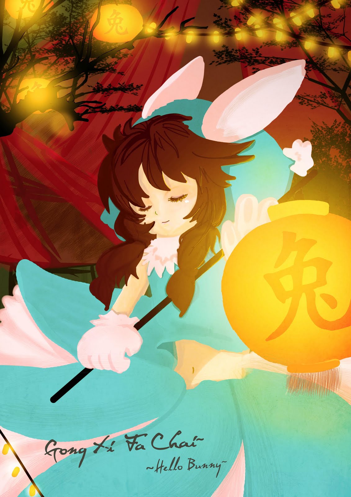 Year chinese blossom lantern rabbit background oriental pig illustration vector vietnam asia abstract japan blackdoodle: 27. Happy Chinese New Year 2562!!