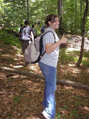 Monica...hiking?!?!