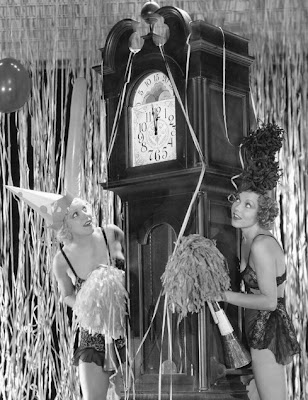 Dorothy Lee and friend wait for the New Year.