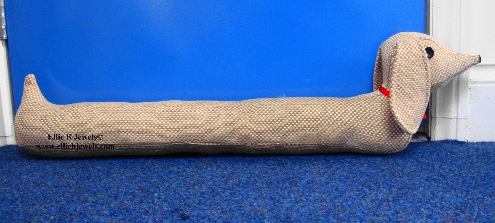 From Beads to Buttons Sausage Dog draught excluder
