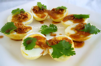 Egg with Tangy Tamarind dressing