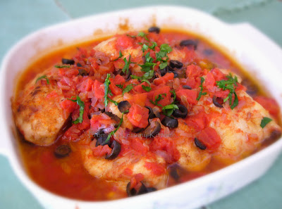 Baked Chicken with Kalamatta Olives