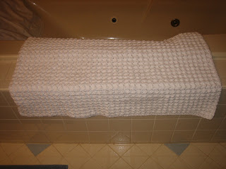 Miss Me Knits: Snow Bobbles Crocheted Bathmat Pattern