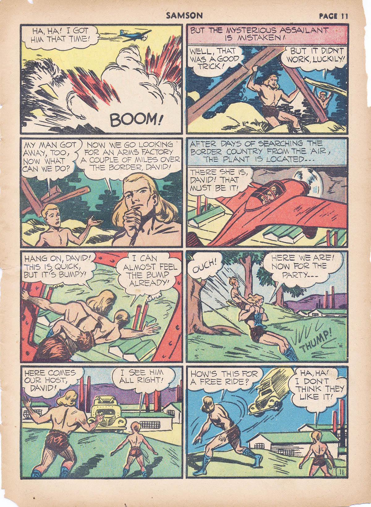 Read online Samson (1940) comic -  Issue #4 - 13