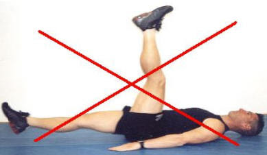 como NO hacer abdominales