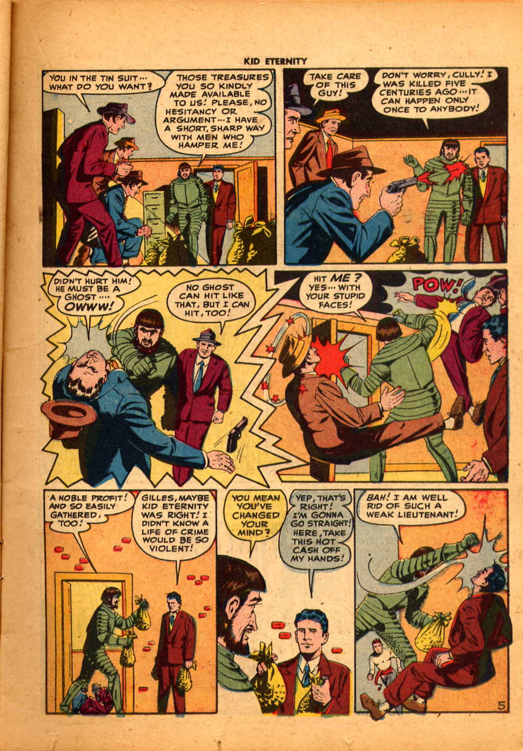 Read online Kid Eternity (1946) comic -  Issue #6 - 19
