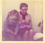 Grandmother Wanda teaching me how to knit! (1971)