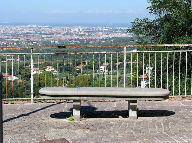 Bench with a view of Livorno, Montenero, Livorno