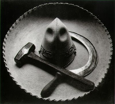 Tina Modotti, Mexican Sombrero with Hammer and Sickle