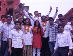ABVP candidates with Activists of ABVP in South Campus