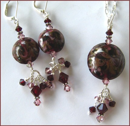 Cabernet  Necklace & Earring Set