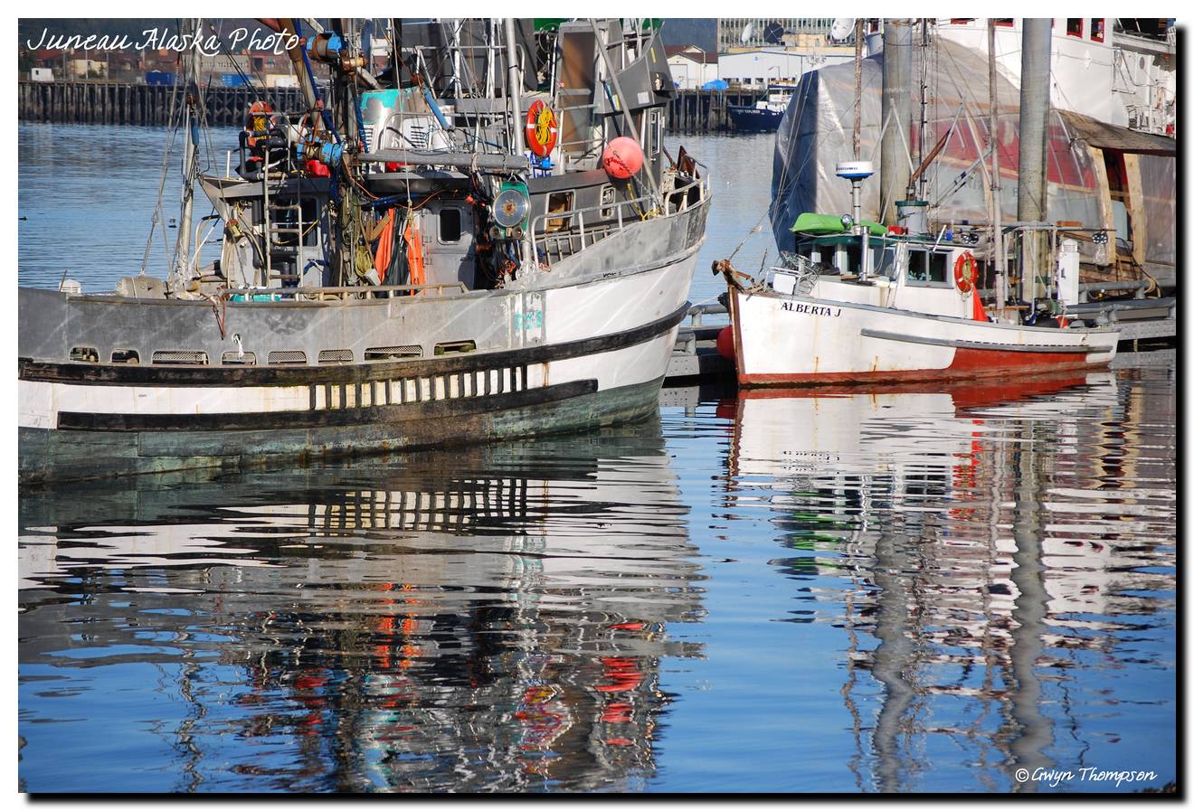 Juneau Alaska Photo Fishing Boats