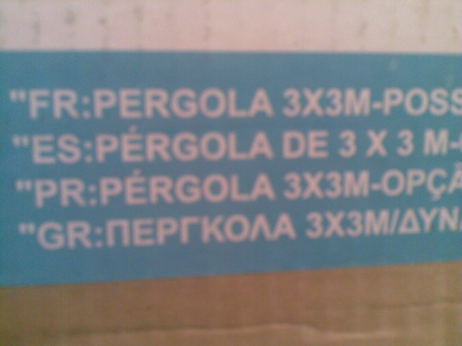 VENTA MOBILIARIO POR TRASLADO URGENTE: CARPA EXTERIOR JARDÍN 3X3
