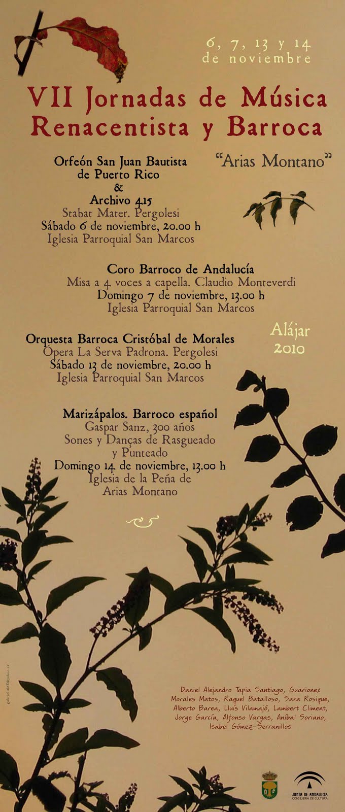 VII Jornadas de Música renacentista y Barroca "Arias Montano"