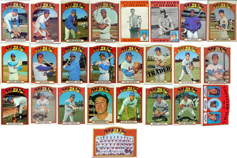 Mack's Mets My Favorite Baseball Card Year of AllTime 1972