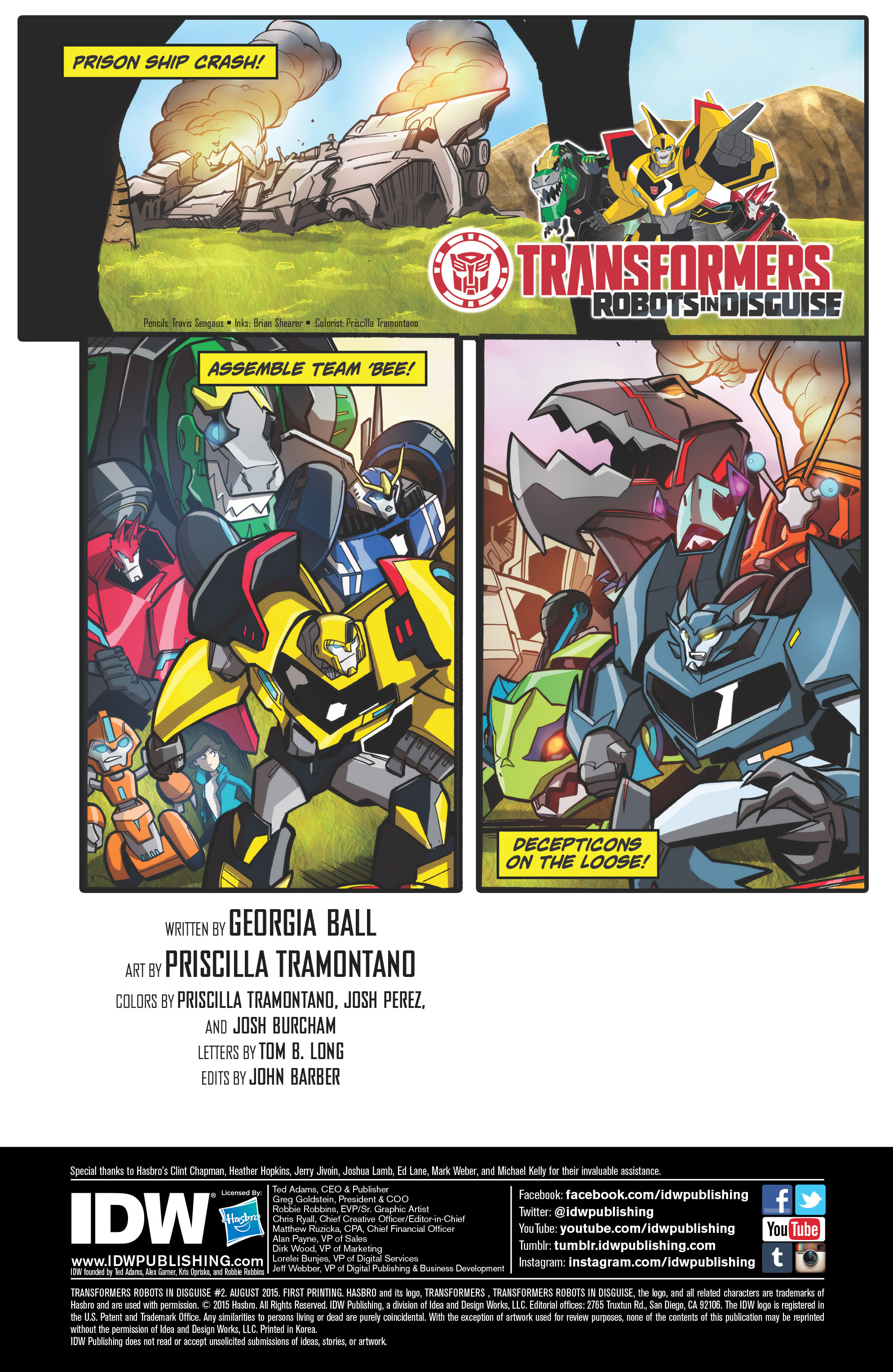 Read online Transformers: Robots In Disguise (2015) comic -  Issue #2 - 2