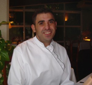 Chef Jesús Vindel at Samantha's, Palma