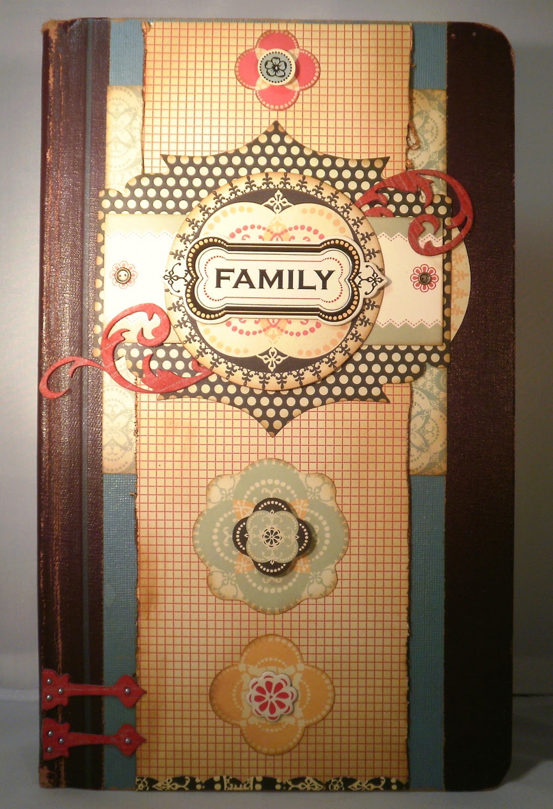 Two Crazy Crafters Altered Antique Ledger Book