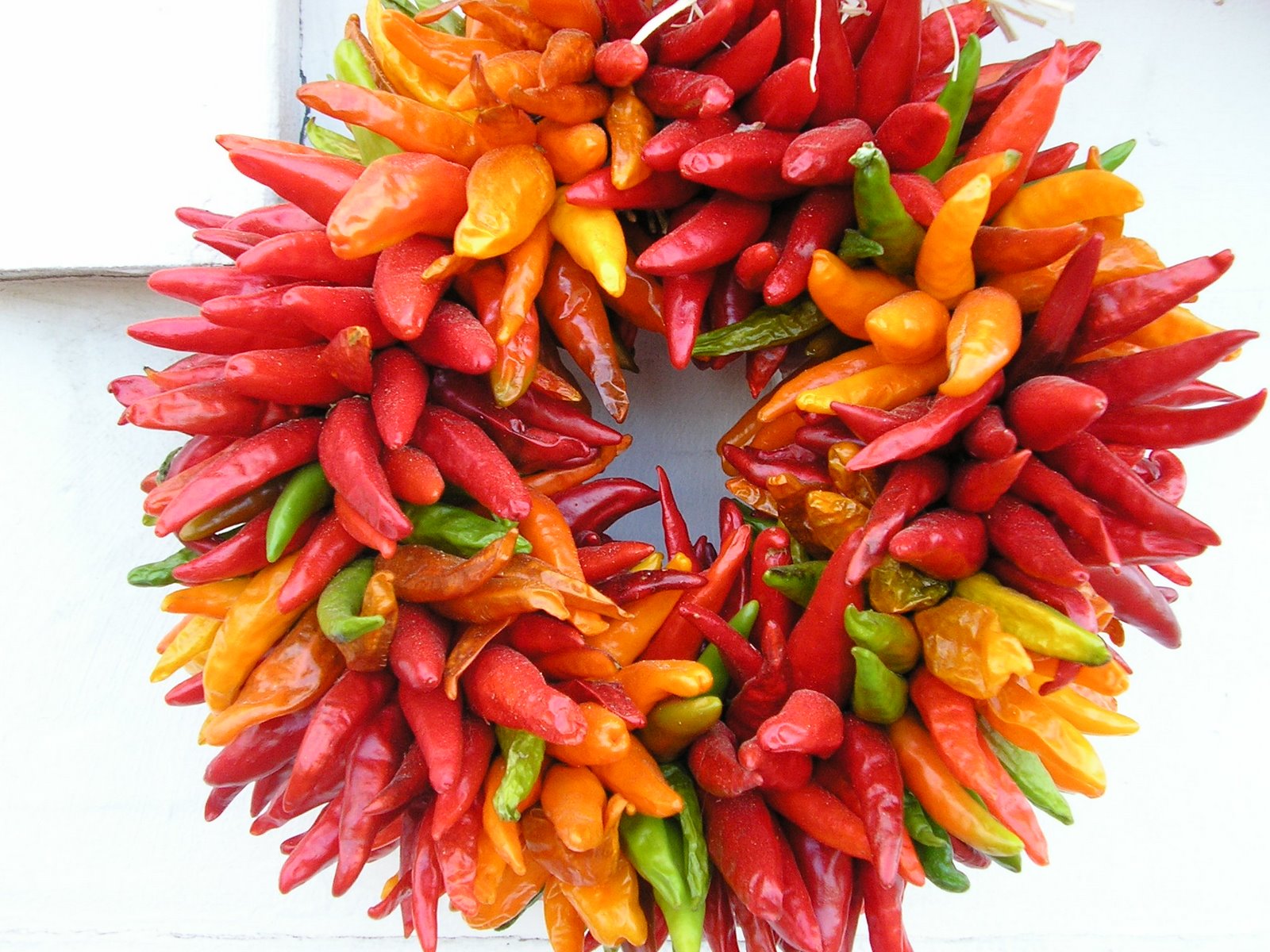 Decorative work Organic Chili Wreath