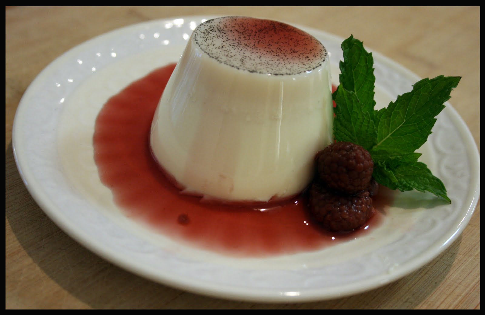 Creations by Steph Vanilla bean Panna Cotta