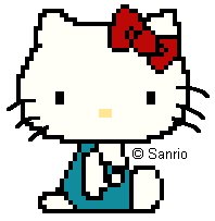 Hello Kitty sentada