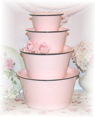 ~ Wonderful Pink Enamelware ~