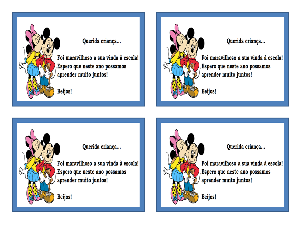 ?ProfªAnanda?: Para dar aos alunos no primeiro dia de aula!