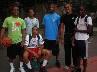 HERE IS A FEW PLAYERS AFTER A HARD D-FLIGHT WARRIORS TRAINING SESSION IN CONEY ISLAND BROOKLYN