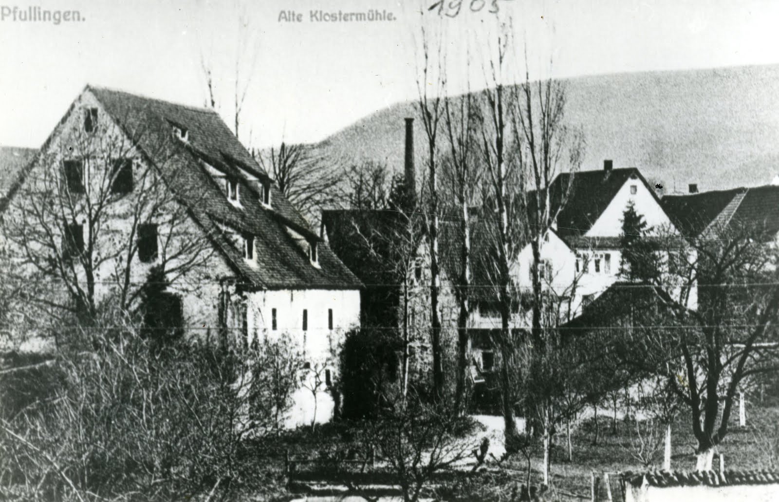Pfullingen: 1905: Die Alte Klostermühle