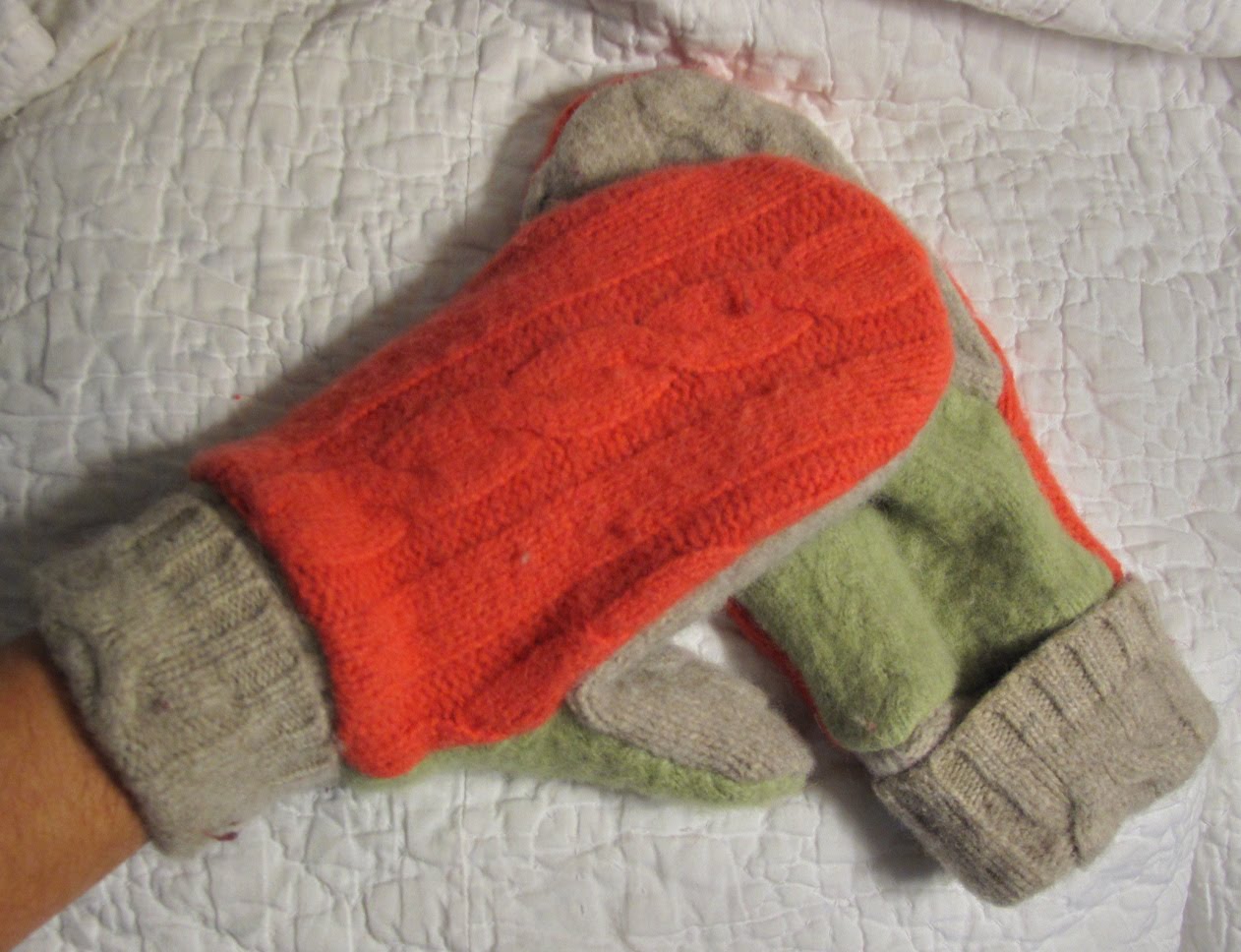 Resweater Tutorial Tuesday Recycled Wool Mittens & Mitten Doublers