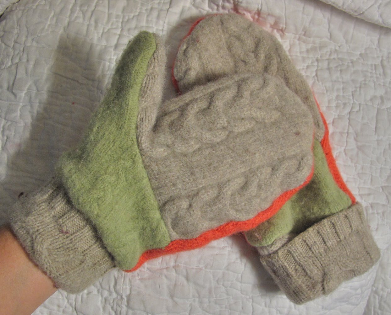 Make Mittens From an Old Sweater - How to Sew DIY Mittens Video