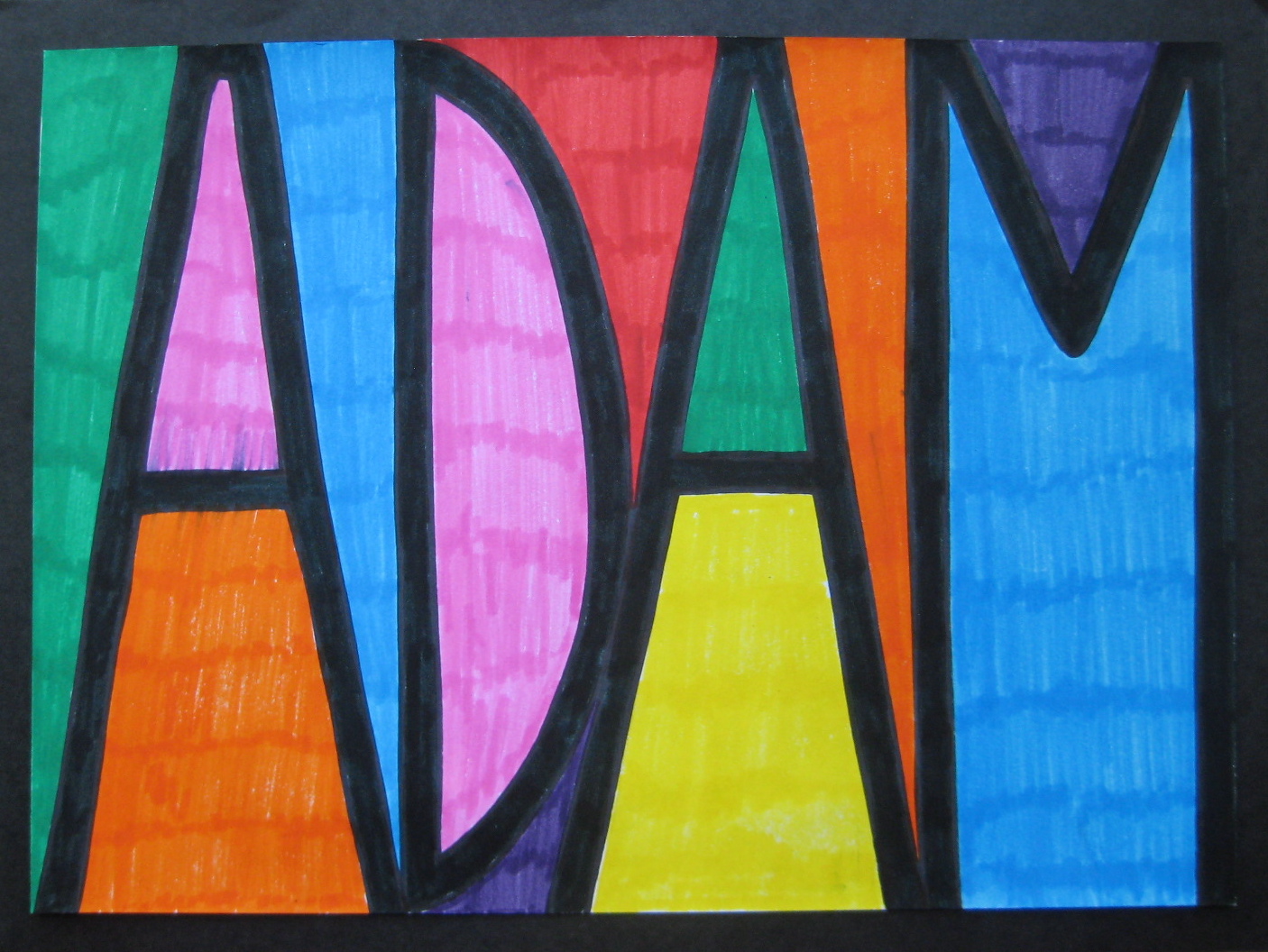 Stained Glass Name Designs Teachkidsart