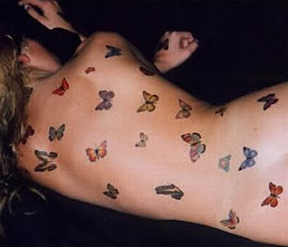 buterfly tattoos hotest in back bound